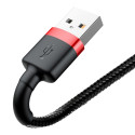 Cable USB A plug - IP Lightning plug 1.0m Cafule red+black BASEUS