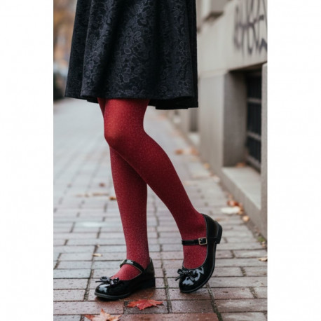 SOKISAHTEL STEFFI tumepunased sädelevad sukkpüksid tüdrukutele 428, 427