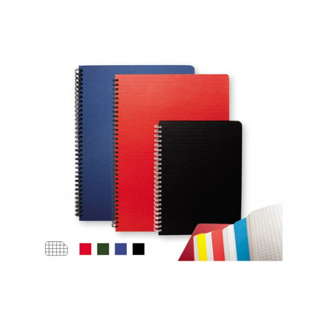 Kaustik SMLT, spiraalköitega, A4, 96 lehte, ruuduline