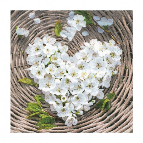 Salvrätik 33x33/20, Flower Heart