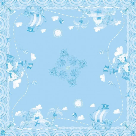 Susy Card laudlina, 80x80 cm / Piraat