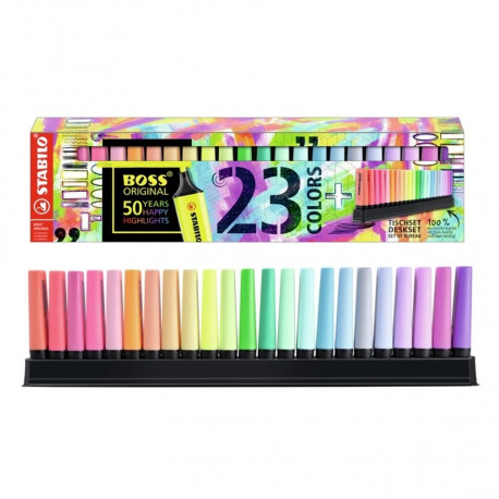 STABILO tekstimarker, BOSS ORIGINAL, 23 tk + lauadisplei