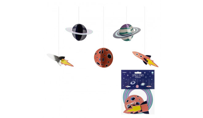 Rippuv dekoratsioon, Kosmos, 5 tk
