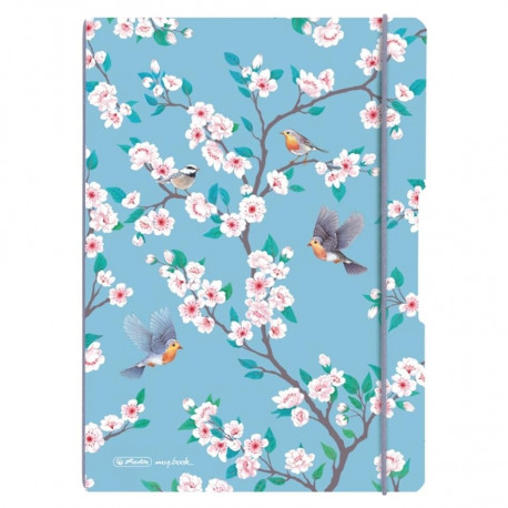 Herlitz kaustik flex A4/40+40 ruut ja joon Ladylike Birds