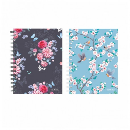 Spiraaliga märkmik A5/100 ruut Ladylike segu