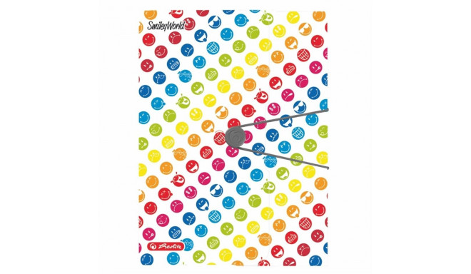 Herlitz kummiga kaaned A4 pl. Smiley Rainbow