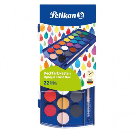 Pelikan akvarell 22 värvi + pintsel