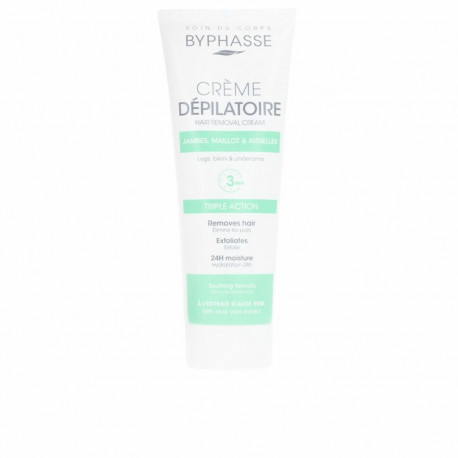 Body Hair Removal Cream Byphasse Aloe Vera 125 ml