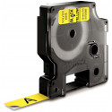 Dymo label tape D1 12mmx7m, black/yellow