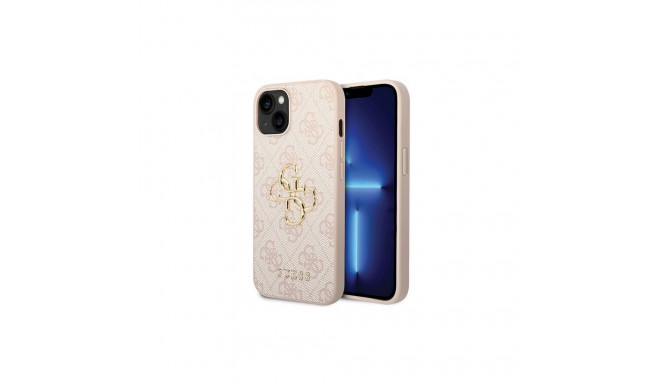 Guess Guess 4G Big Metal Logo iPhone 15 Case - Pink
