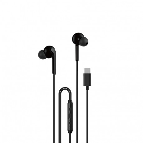 Dudao Dudao X3C+ Wired USB-C In-Ear Headphones 1.2m - Black