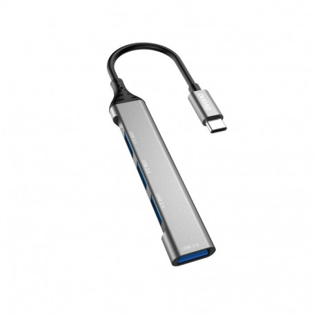 Dudao Dudao HUB 4in1 USB-C - 4x USB-A (3 x USB2.0 / USB3.0) 6.3cm black (A16T)