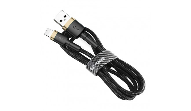 Baseus Baseus Cafule USB-A / Lightning 2.4A QC 3.0 cable 1 m - black and gold