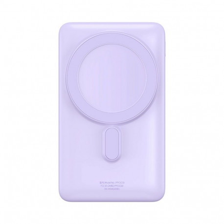Baseus Baseus Magnetic Bracket Wireless Fast Charge Power Bank 10000mAh 20W Purple