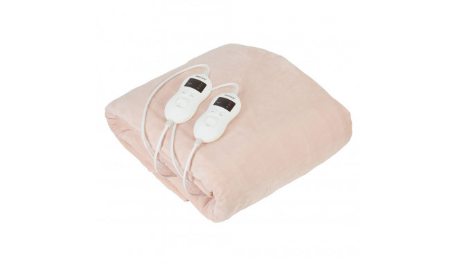 Camry Electric blanket CR 7424 Number of heating levels 8, Number of persons 2, Washable, Coral flee