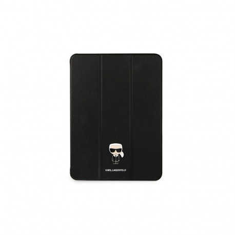Karl Lagerfeld Karl Lagerfeld Saffiano Ikonic Karl Case for iPad 12.9" Pro 2021 - Black
