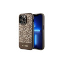 Guess Guess GUHMP14XHGCFSEW iPhone 14 Pro Max 6.7" brown/brown hard case GCube Stripes MagSafe