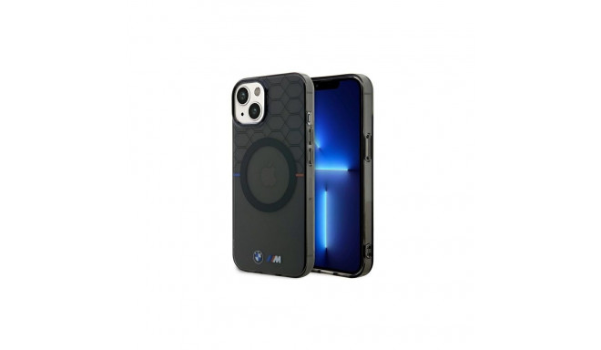 BMW Case BMW BMHMP14SHGPK iPhone 14 6.1" grey/grey Pattern MagSafe