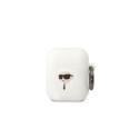 Karl Lagerfeld Karl Lagerfeld KLA2RUNIKH AirPods 1/2 cover white/white Silicone Karl Head 3D Karl Lagerfeld Karl Lagerfeld KLA2RUNIKH AirPods 1/2 cover white/white Silicone Karl Head 3D