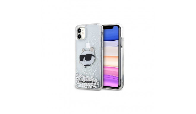 Karl Lagerfeld Karl Lagerfeld KLHCN61LNCHCS iPhone 11/ XR silver/silver hardcase Glitter Choupette H