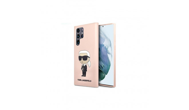 Karl Lagerfeld Karl Lagerfeld KLHCS23LSNIKBCP Sam S23 S918 Ultra hardcase pink/pink Silicone Ikonik