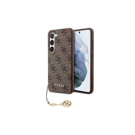 Guess Guess GUHCS23SGF4GBR S23 S911 brown/brown hardcase 4G Charms Collection