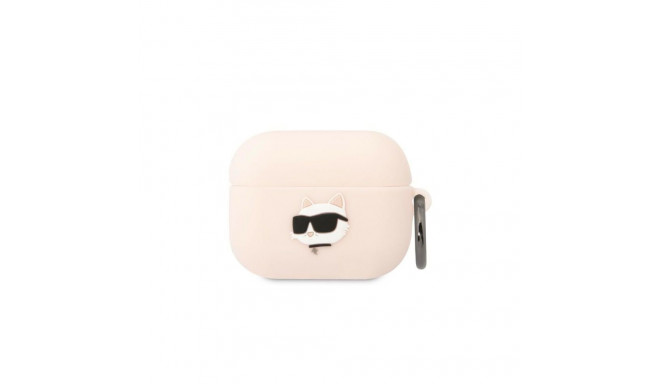 Karl Lagerfeld Karl Lagerfeld KLAPRUNCHP AirPods Pro cover pink/pink Silicone Choupette Head 3D