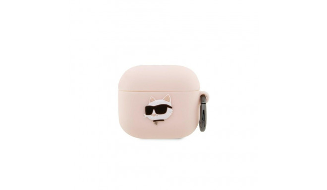 Karl Lagerfeld Karl Lagerfeld KLA3RUNCHP AirPods 3 cover pink/pink Silicone Choupette Head 3D