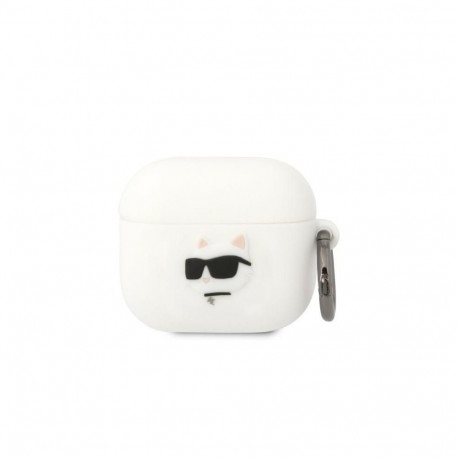 Karl Lagerfeld Karl Lagerfeld KLA3RUNCHH AirPods 3 cover white/white Silicone Choupette Head 3D