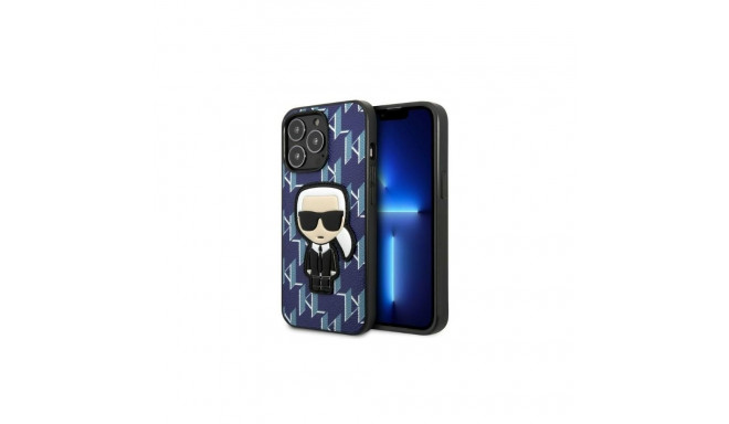 Karl Lagerfeld Karl Lagerfeld KLHCP13LPMNIKBL iPhone 13 Pro / 13 6.1" hardcase blue/blue Monogram Ik