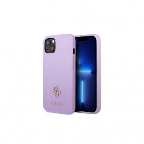 Guess Guess GUHCP13SPS4MU iPhone 13 mini 5.4" purple/purple hardcase Saffiano 4G Small Metal Logo