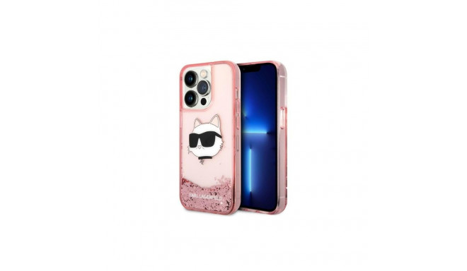 Karl Lagerfeld Karl Lagerfeld KLHCP14XLNCHCP iPhone 14 Pro Max 6.7" pink/pink hardcase Glitter Choup