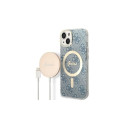 Guess Set Guess GUBPP14SH4EACSB Case+ Charger iPhone 14 6.1" blue/blue hard case 4G Print MagSafe Guess Set Guess GUBPP14SH4EACSB Case+ Charger iPhone 14 6.1" blue/blue hard case 4G Print MagSafe