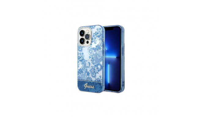 Guess Guess GUHCP14XHGPLHB iPhone 14 Pro Max 6.7" blue/blue hardcase Porcelain Collection