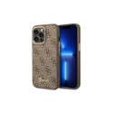 Guess Guess GUHCP14XHG4SHW iPhone 14 Pro Max 6.7" brown/brown hard case 4G Vintage Gold Logo