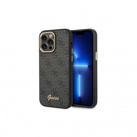 Guess Guess GUHCP14XHG4SHK iPhone 14 Pro Max 6.7 "black / black hard case 4G Vintage Gold Logo