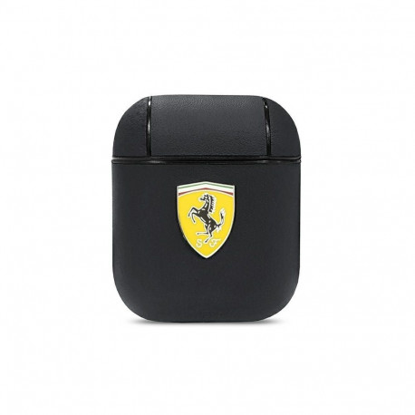 Ferrari Ferrari FESA2LEBK AirPods cover black/black On Track Leather