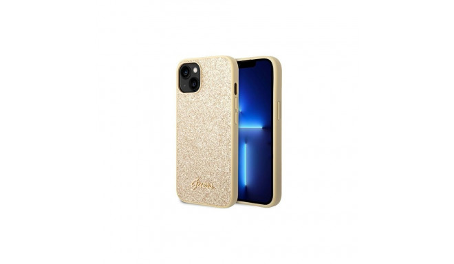 Guess Guess GUHCP14SHGGSHD iPhone 14 6,1" zoty/gold hard case Glitter Script