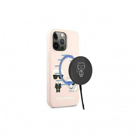 Karl Lagerfeld Karl Lagerfeld Silicone Ikonik Karl&Choupette MagSafe Case for iPhone 13 Pro / iP