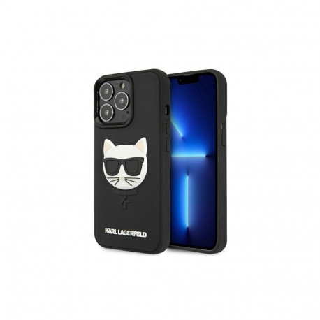 Karl Lagerfeld Karl Lagerfeld 3D Rubber Choupette Case for iPhone 13 Pro / iPhone 13 - Black