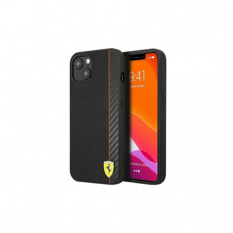 Ferrari Ferrari FESAXHCP13SBK iPhone 13 mini 5.4" black/black hardcase On Track Carbon Stripe