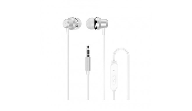 Dudao Dudao in-ear headphones headset with remote control and microphone 3.5 mm mini jack white (X10