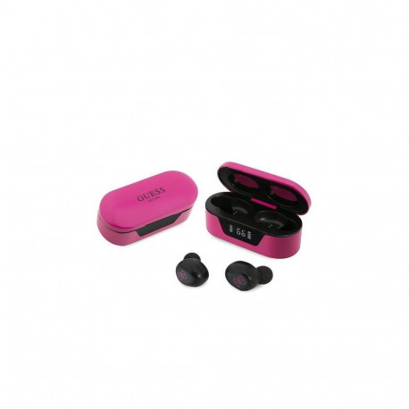 Guess Guess GUTWST31EM TWS Bluetooth headphones + magenta docking station