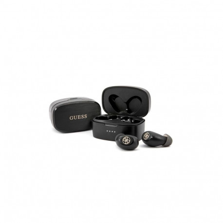 Guess Guess GUTWSJL4GBK TWS Bluetooth headphones + black/black 4G docking station