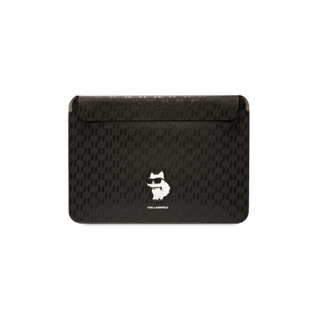 Karl Lagerfeld Karl Lagerfeld Saffiano Monogram Choupette case for a 14" laptop - black