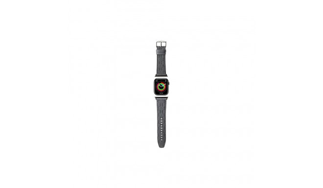 Karl Lagerfeld Karl Lagerfeld Saffiano Monogram strap for Apple Watch 38/40/41mm - silver