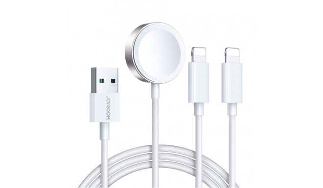 Joyroom Joyroom S-IW007 3-in-1 cable USB-A magnetic charger - Lightning 1.2m - white