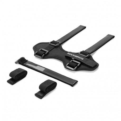 Rockbros Rockbros 50210064001 bicycle strap with Velcro for Bluetooth speaker or water bottle - blac