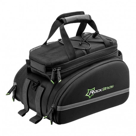 Rockbros Rockbros A6-03BK bicycle bag for trunk 35 l with fold-out pockets - black