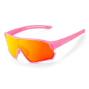 Rockbros Rockbros 14110009004 polarized cycling glasses for children 8-14 years old - pink